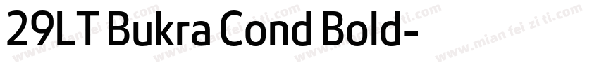 29LT Bukra Cond Bold字体转换